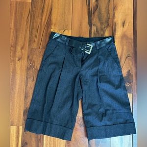 Grey stylish shorts - linen cotton woven - Robert Rodriguez